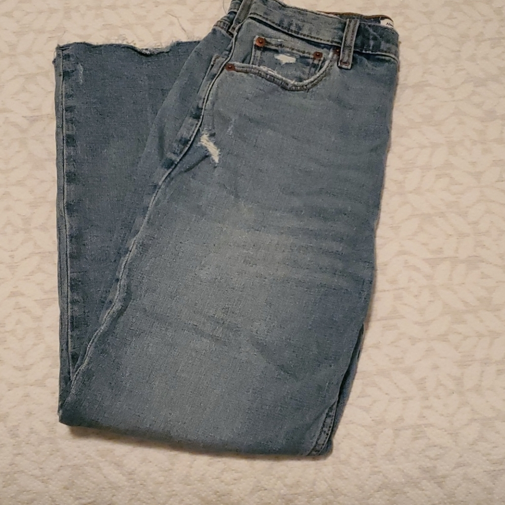 Abercrombie and Fitch High Rise Straight Jean